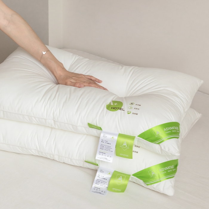 91家纺网 家纺一手货源 找家纺 拾光枕芯 2023新款A+杜邦双向酒店纤维护颈枕 低硬枕