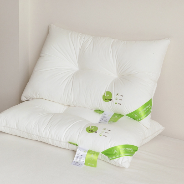 91家纺网 家纺一手货源 找家纺 拾光枕芯 2023新款A+杜邦双向酒店纤维护颈枕 低硬枕