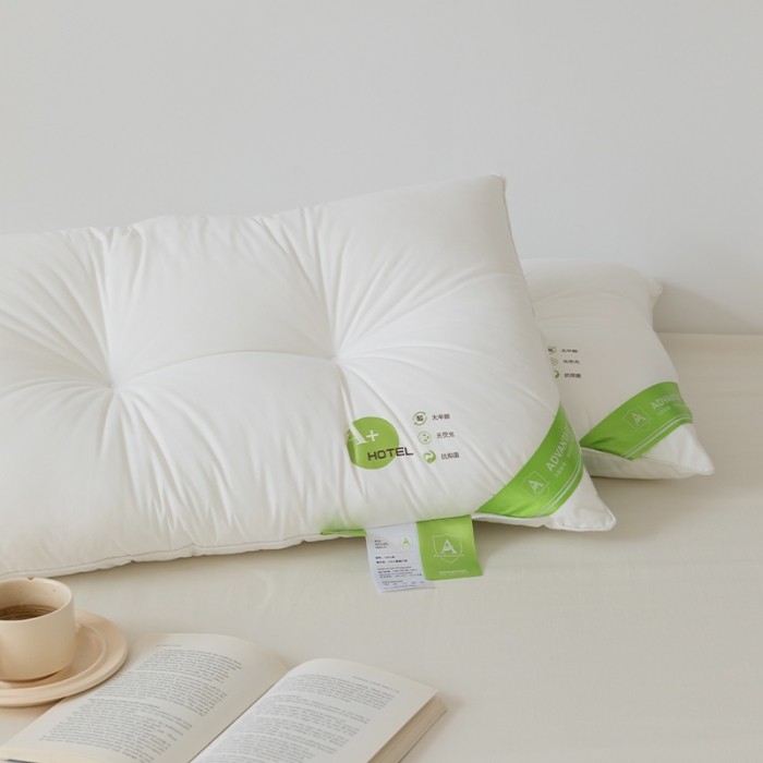 91家纺网 家纺一手货源 找家纺 拾光枕芯 2023新款A+杜邦双向酒店纤维护颈枕 低硬枕