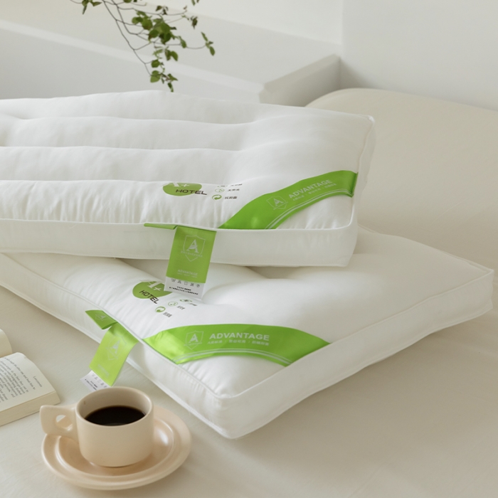 91家纺网 家纺一手货源 找家纺 拾光枕芯 2023新款A+杜邦双向酒店纤维护颈枕 立体中枕