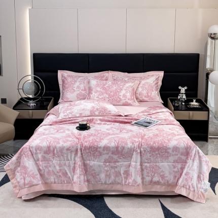 91家纺网 家纺一手货源 找家纺 （总）丽卡家纺 2023新款天丝舒适夏被四件套