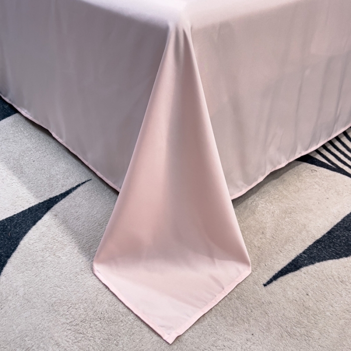 91家纺网 家纺一手货源 找家纺 丽卡家纺 2023新款天丝舒适夏被四件套 魅影粉