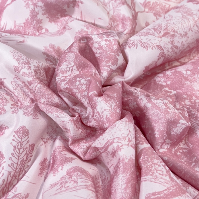 91家纺网 家纺一手货源 找家纺 丽卡家纺 2023新款天丝舒适夏被四件套 魅影粉