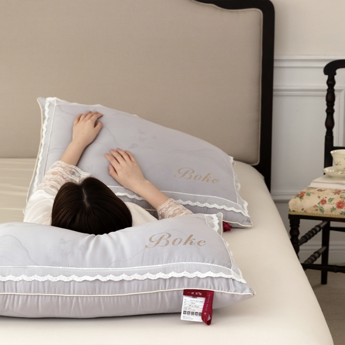 91家纺网 家纺一手货源 找家纺 拾光 2023新款一晚燕窝亲肤枕枕头枕芯系列 黎空灰