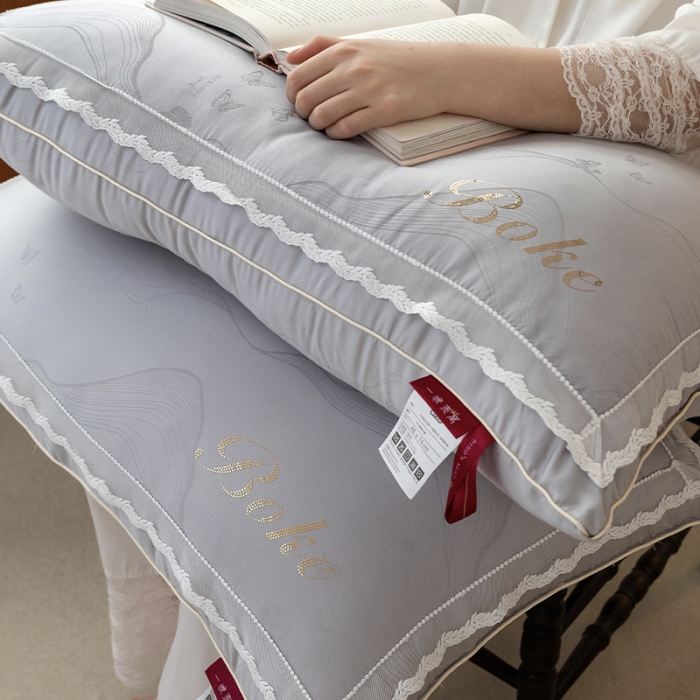 91家纺网 家纺一手货源 找家纺 拾光 2023新款一晚燕窝亲肤枕枕头枕芯系列 黎空灰