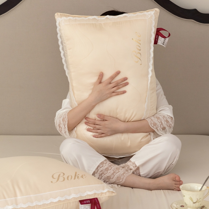 91家纺网 家纺一手货源 找家纺 拾光 2023新款一晚燕窝亲肤枕枕头枕芯系列 蜜黄