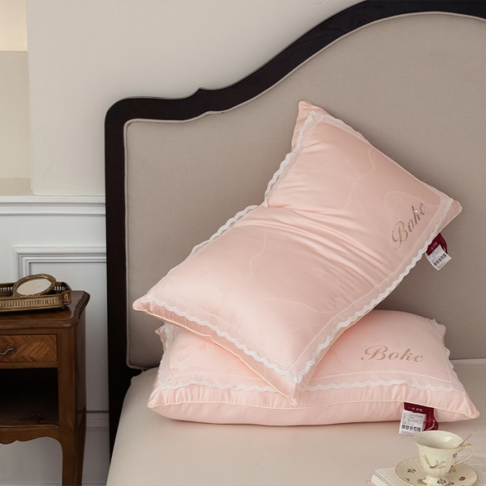 91家纺网 家纺一手货源 找家纺 拾光 2023新款一晚燕窝亲肤枕枕头枕芯系列 蜜糖红