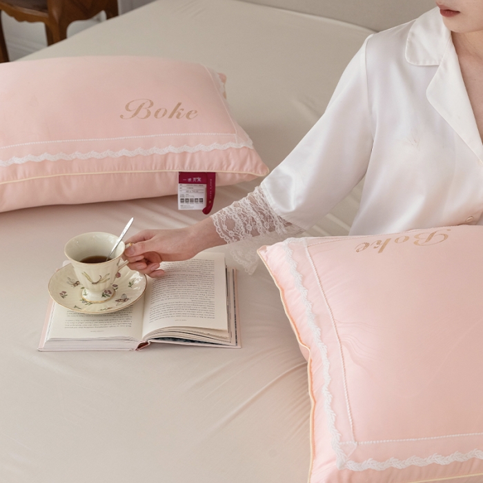 91家纺网 家纺一手货源 找家纺 拾光 2023新款一晚燕窝亲肤枕枕头枕芯系列 蜜糖红