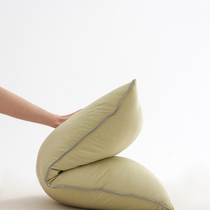 91家纺网 家纺一手货源 找家纺 拾光 2023新款天丝冰竹凉感枕酒店专用天然透气 琉璃金