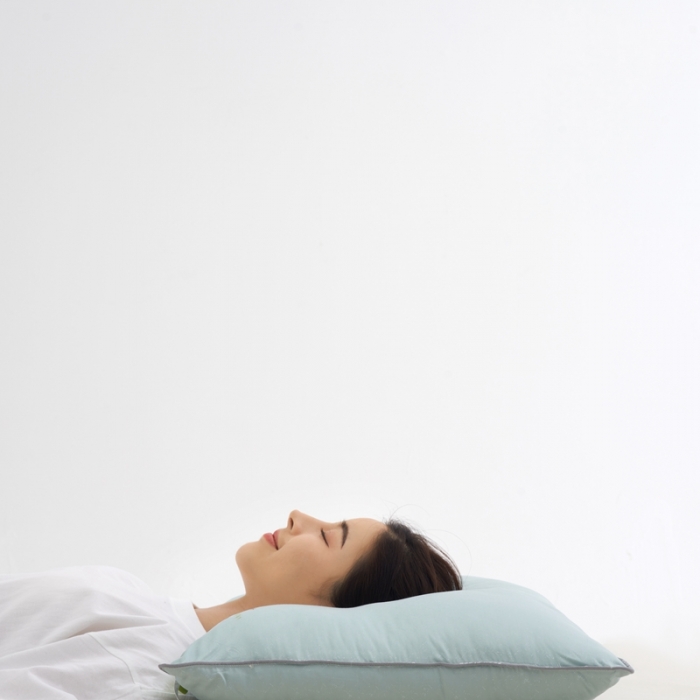 91家纺网 家纺一手货源 找家纺 拾光 2023新款天丝冰竹凉感枕酒店专用天然透气 晴蓝