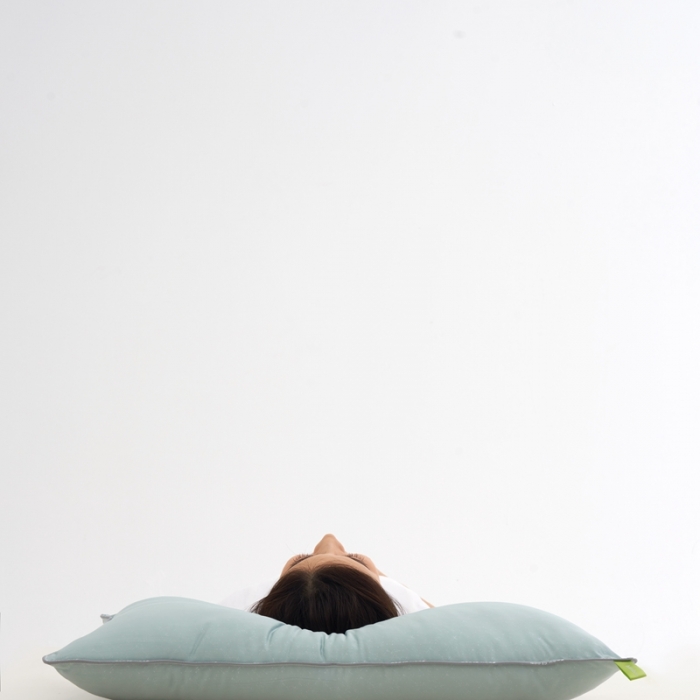 91家纺网 家纺一手货源 找家纺 拾光 2023新款天丝冰竹凉感枕酒店专用天然透气 晴蓝