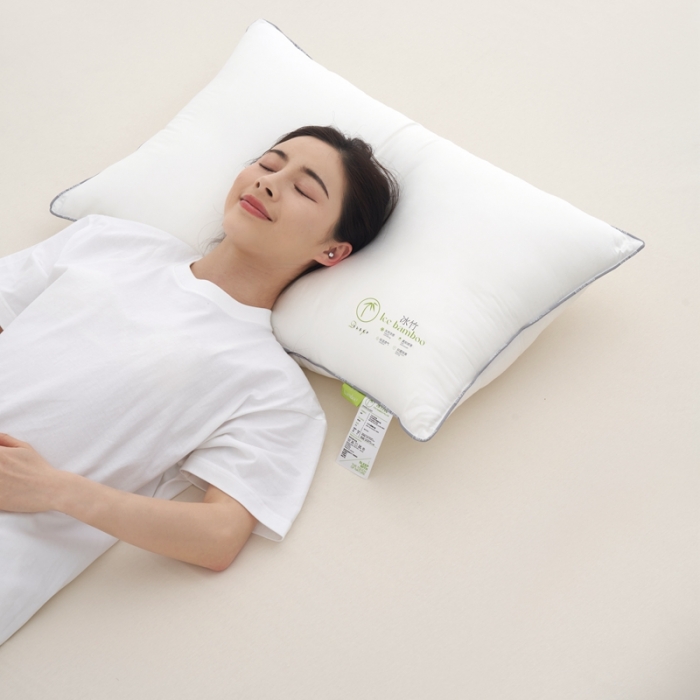 91家纺网 家纺一手货源 找家纺 拾光 2023新款天丝冰竹凉感枕酒店专用天然透气 云溪白