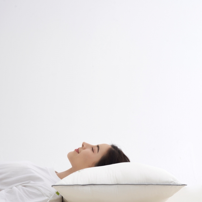 91家纺网 家纺一手货源 找家纺 拾光 2023新款天丝冰竹凉感枕酒店专用天然透气 云溪白