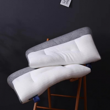 91家纺网 家纺一手货源 找家纺 （总）拾光枕芯 2023新款针织棉轻柔颈椎牵引枕护颈枕