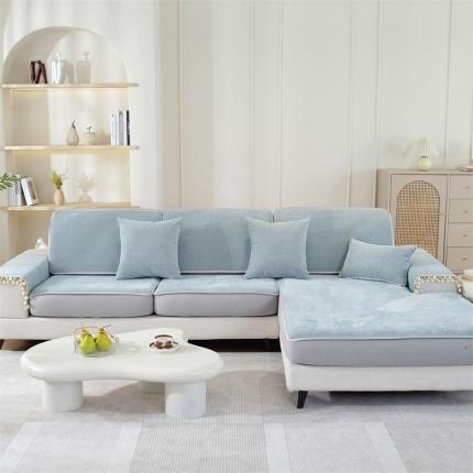 91家纺网 家纺一手货源 找家纺 （总）共鸣 2023新款 雪花沙发垫笠