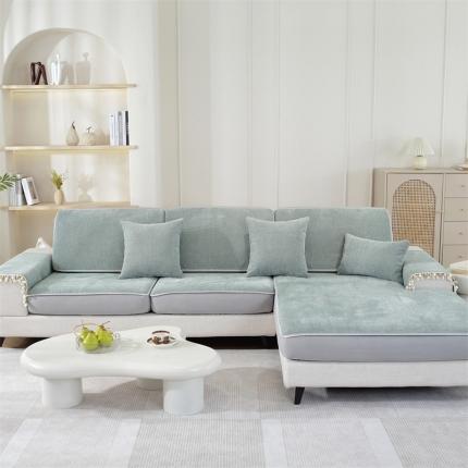 91家纺网 家纺一手货源 找家纺 （总）共鸣 2023新款 雪花沙发垫笠