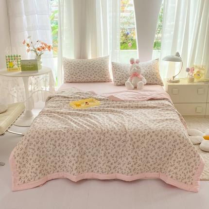 91家纺网 家纺一手货源 找家纺 （总）妖妖家纺 2023新款超柔双层纱针织夏被