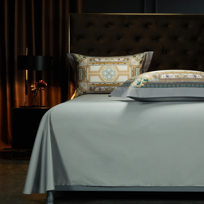 91家纺网 家纺一手货源 找家纺 （总）缔缦 2023新款100s长绒棉大版数码印花四件套-第4批