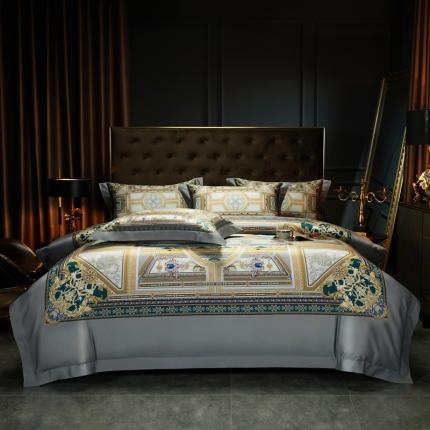 缔缦 2023新款100s长绒棉大版数码印花四件套-第4批 奥帝斯