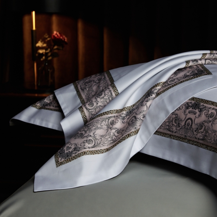 91家纺网 家纺一手货源 找家纺 缔缦 2023新款100s长绒棉大版数码印花四件套-第4批 富丽之都