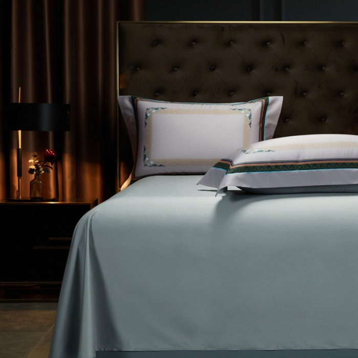 91家纺网 家纺一手货源 找家纺 缔缦 2023新款100s长绒棉大版数码印花四件套-第4批 洛丽卡