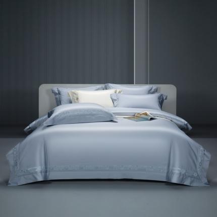 91家纺网 家纺一手货源 找家纺 （总）缔缦 2023新款100s澳棉刺绣四件套-优尼卡