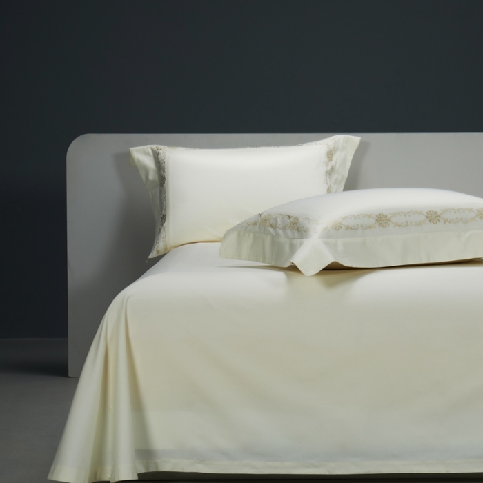 91家纺网 家纺一手货源 找家纺 （总）缔缦 2023新款100s澳棉刺绣四件套-优尼卡