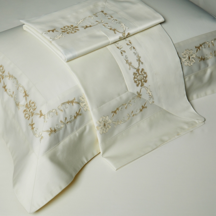 91家纺网 家纺一手货源 找家纺 （总）缔缦 2023新款100s澳棉刺绣四件套-优尼卡