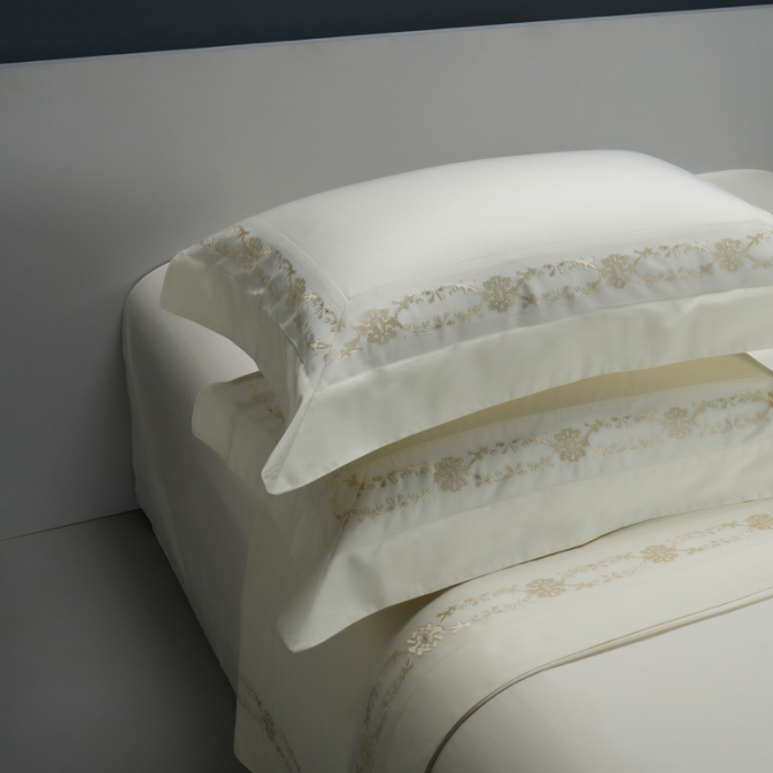 91家纺网 家纺一手货源 找家纺 （总）缔缦 2023新款100s澳棉刺绣四件套-优尼卡