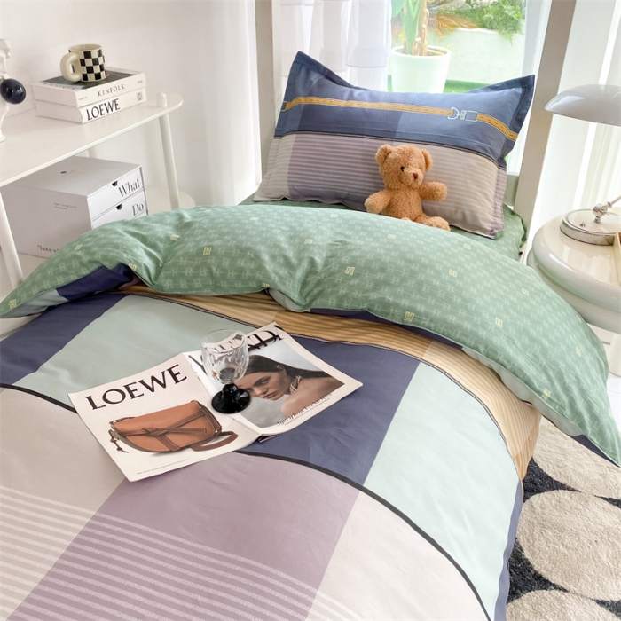 91家纺网 家纺一手货源 找家纺 多品 2023新款12868全棉宿舍三件套-第二批 艾格