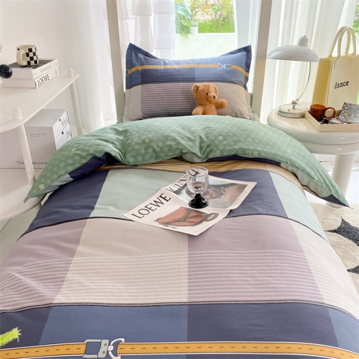 91家纺网 家纺一手货源 找家纺 多品 2023新款12868全棉宿舍三件套-第二批 艾格