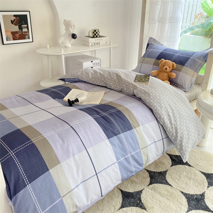 91家纺网 家纺一手货源 找家纺 多品 2023新款12868全棉宿舍三件套-第二批 摩纳哥