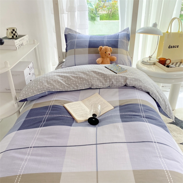 91家纺网 家纺一手货源 找家纺 多品 2023新款12868全棉宿舍三件套-第二批 摩纳哥