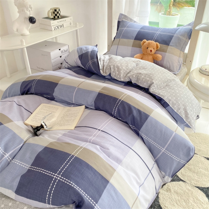 91家纺网 家纺一手货源 找家纺 多品 2023新款12868全棉宿舍三件套-第二批 摩纳哥