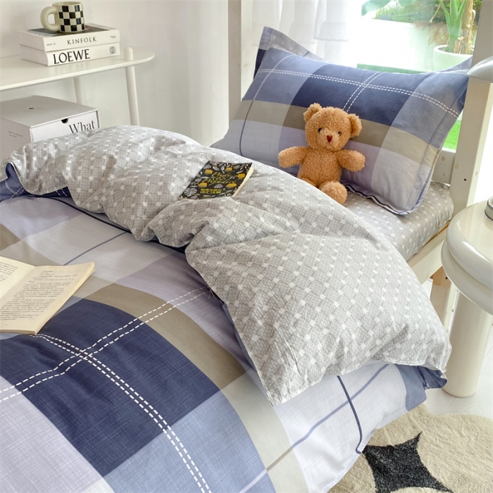 91家纺网 家纺一手货源 找家纺 多品 2023新款12868全棉宿舍三件套-第二批 摩纳哥