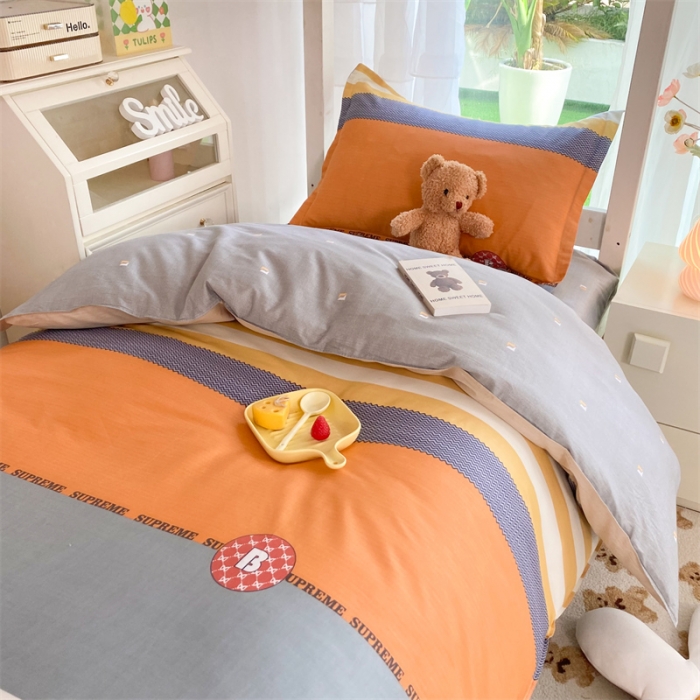 91家纺网 家纺一手货源 找家纺 多品 2023新款12868全棉宿舍三件套-第二批 莫卡迪