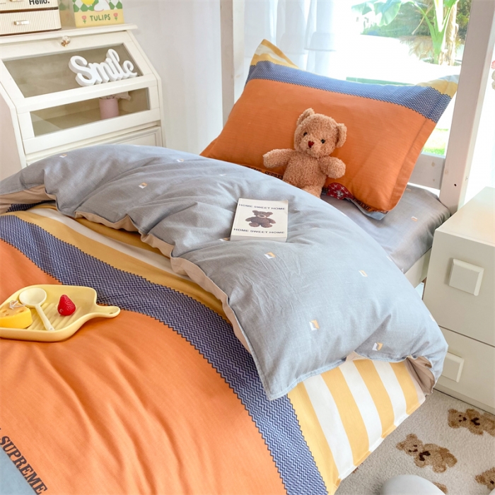 91家纺网 家纺一手货源 找家纺 多品 2023新款12868全棉宿舍三件套-第二批 莫卡迪