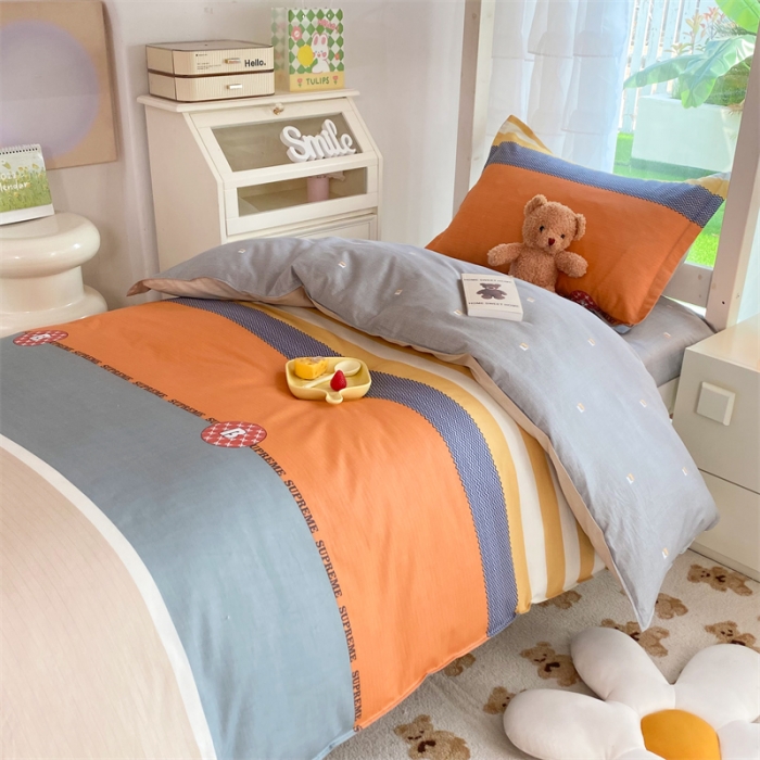 91家纺网 家纺一手货源 找家纺 多品 2023新款12868全棉宿舍三件套-第二批 莫卡迪