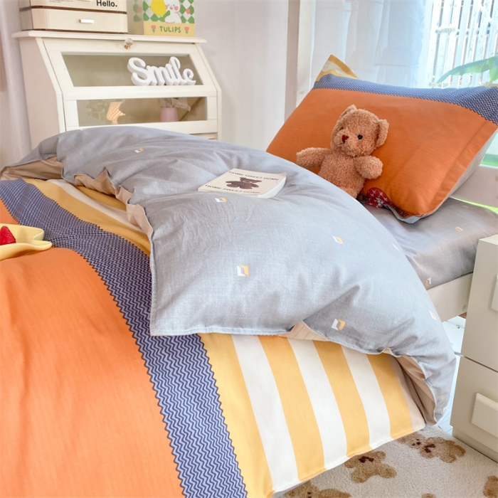 91家纺网 家纺一手货源 找家纺 多品 2023新款12868全棉宿舍三件套-第二批 莫卡迪