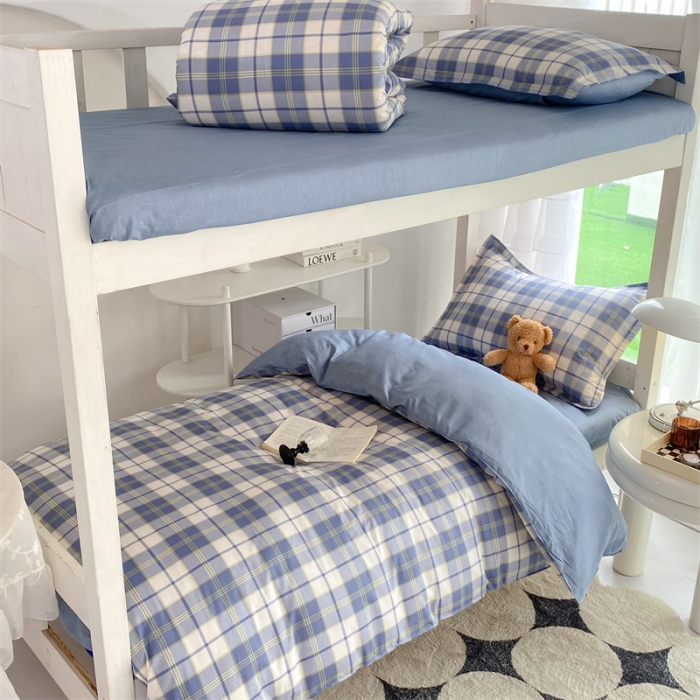 91家纺网 家纺一手货源 找家纺 多品 2023新款12868全棉宿舍三件套-第二批 时光记忆