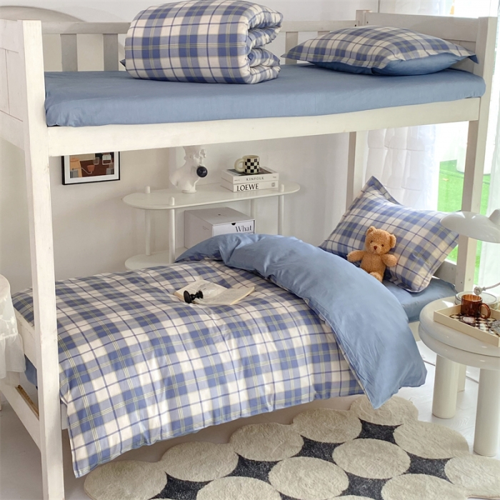 91家纺网 家纺一手货源 找家纺 多品 2023新款12868全棉宿舍三件套-第二批 时光记忆