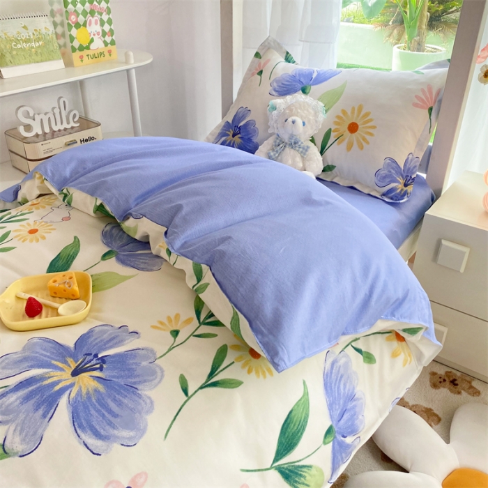 91家纺网 家纺一手货源 找家纺 多品 2023新款12868全棉宿舍三件套-第二批 伊恋