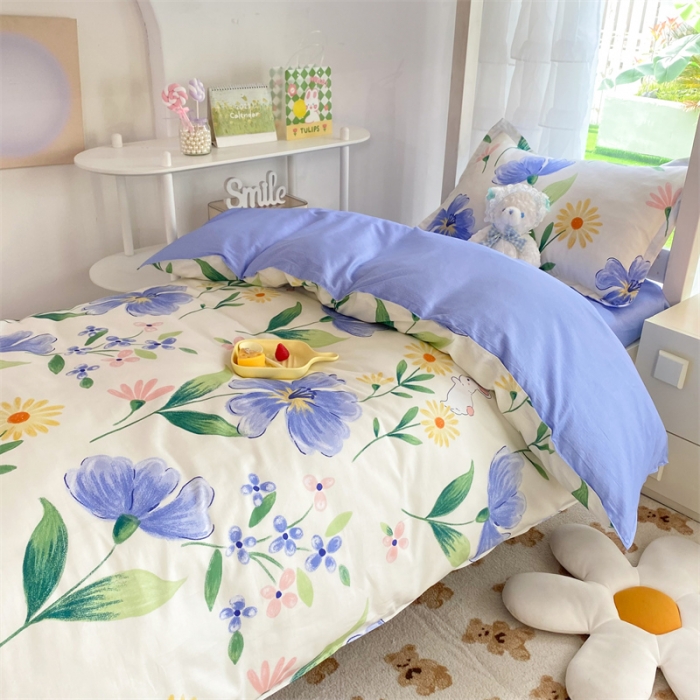 91家纺网 家纺一手货源 找家纺 多品 2023新款12868全棉宿舍三件套-第二批 伊恋