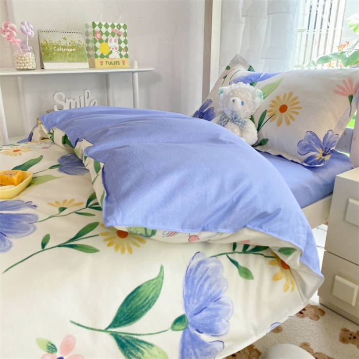 91家纺网 家纺一手货源 找家纺 多品 2023新款12868全棉宿舍三件套-第二批 伊恋