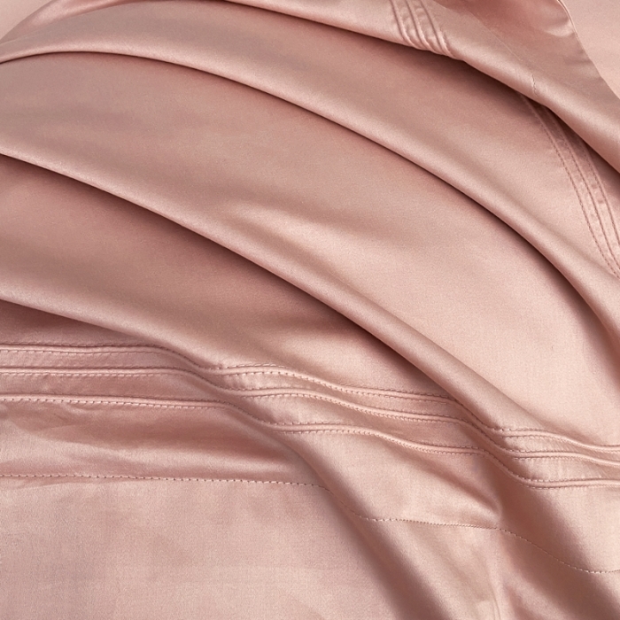 91家纺网 家纺一手货源 找家纺 芊寻 2024新款 长绒棉四件套 米兰之约-玫瑰木粉