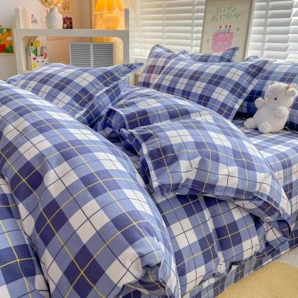 91家纺网 家纺一手货源 找家纺 （总）简冠2024直播爆款北欧风亲肤植物羊绒磨毛四件套