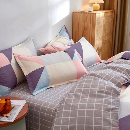 91家纺网 家纺一手货源 找家纺 （总）简冠2024直播爆款北欧风亲肤植物羊绒磨毛四件套