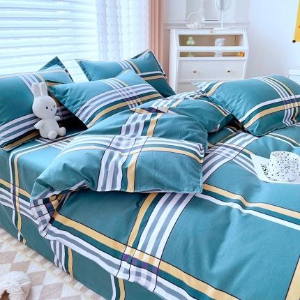 91家纺网 家纺一手货源 找家纺 （总）简冠2024直播爆款北欧风亲肤植物羊绒磨毛四件套