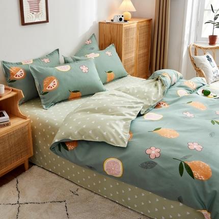 91家纺网 家纺一手货源 找家纺 （总）简冠2024直播爆款北欧风亲肤植物羊绒磨毛四件套