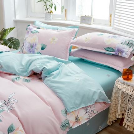 91家纺网 家纺一手货源 找家纺 （总）简冠2024直播爆款北欧风亲肤植物羊绒磨毛四件套